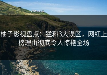 柚子影视盘点：猛料3大误区，网红上榜理由彻底令人惊艳全场